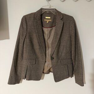 Talbots Gray Italian Wool Tweed Suit Jacket Blazer - Size 2